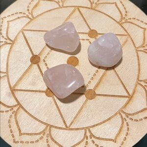 Rose Quartz Tumbled Stone Set - Pink Crystal Healing Gems